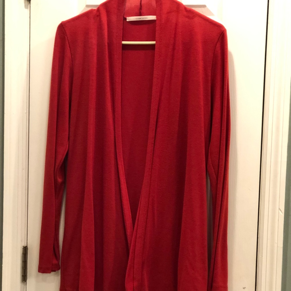 Cascading open front Cardigan Sweater